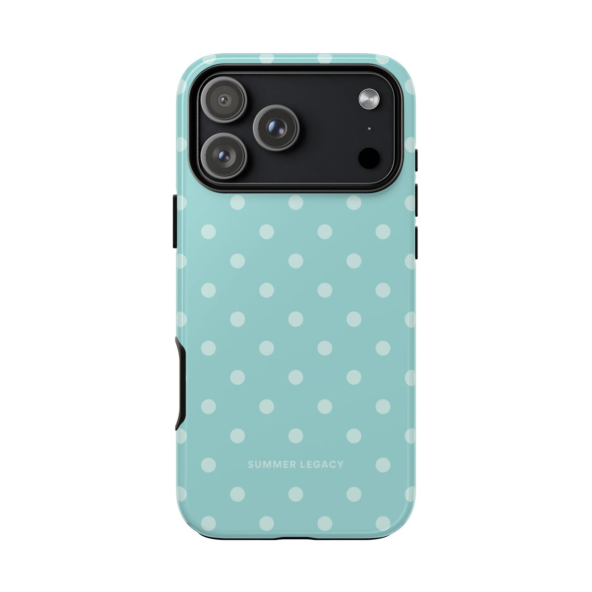 Teal Polka Dot iPhone Case