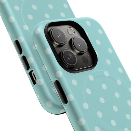 Teal Polka Dot MagSafe Case