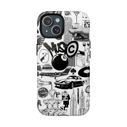 Black and White MagSafe Case