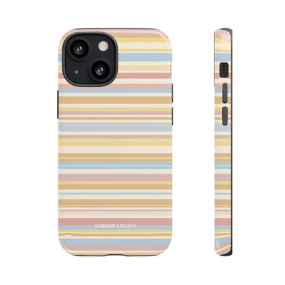 Lychee Multi-stripe iPhone Case