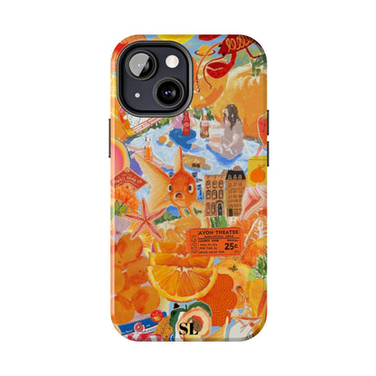 Orange Goldfish Collage iPhone Case