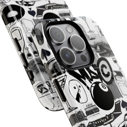 Black and White MagSafe Case