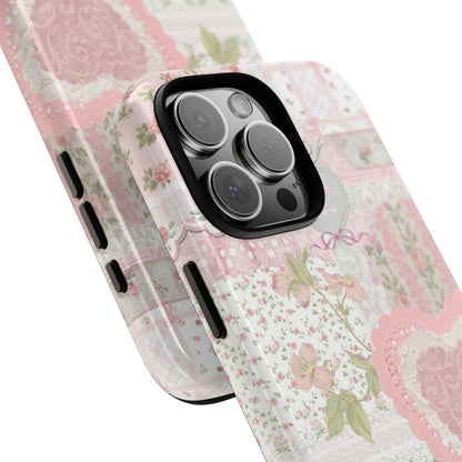 Blushing Floral Patchwork iPhone Case