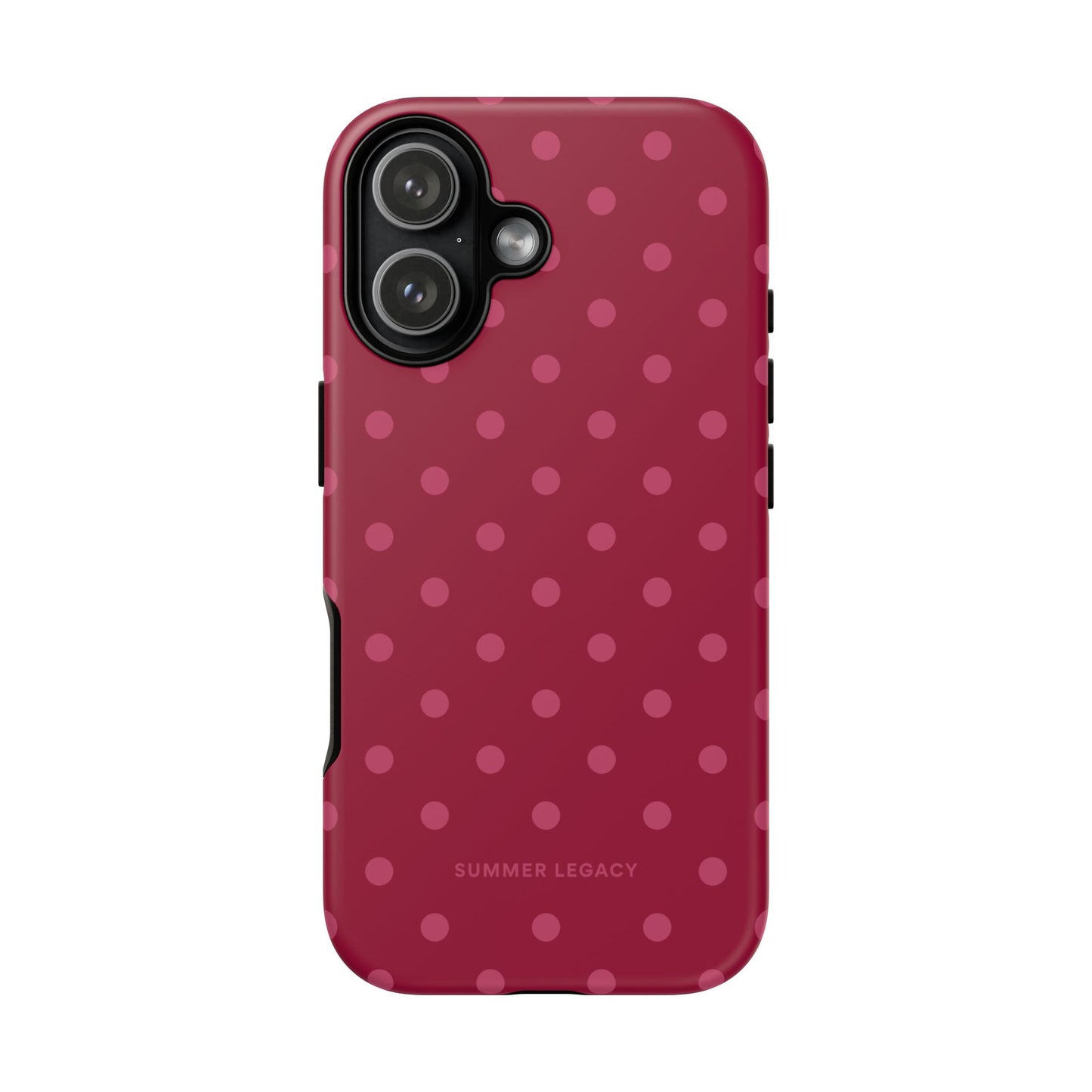 Berry Polka Dot iPhone Case