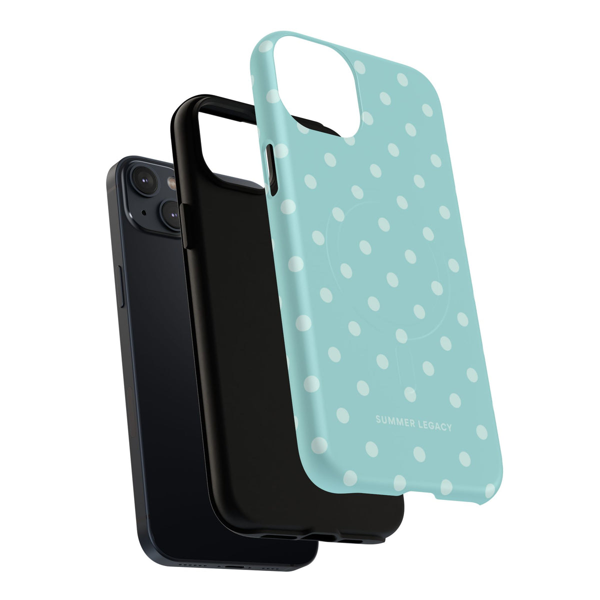 Teal Polka Dot MagSafe Case