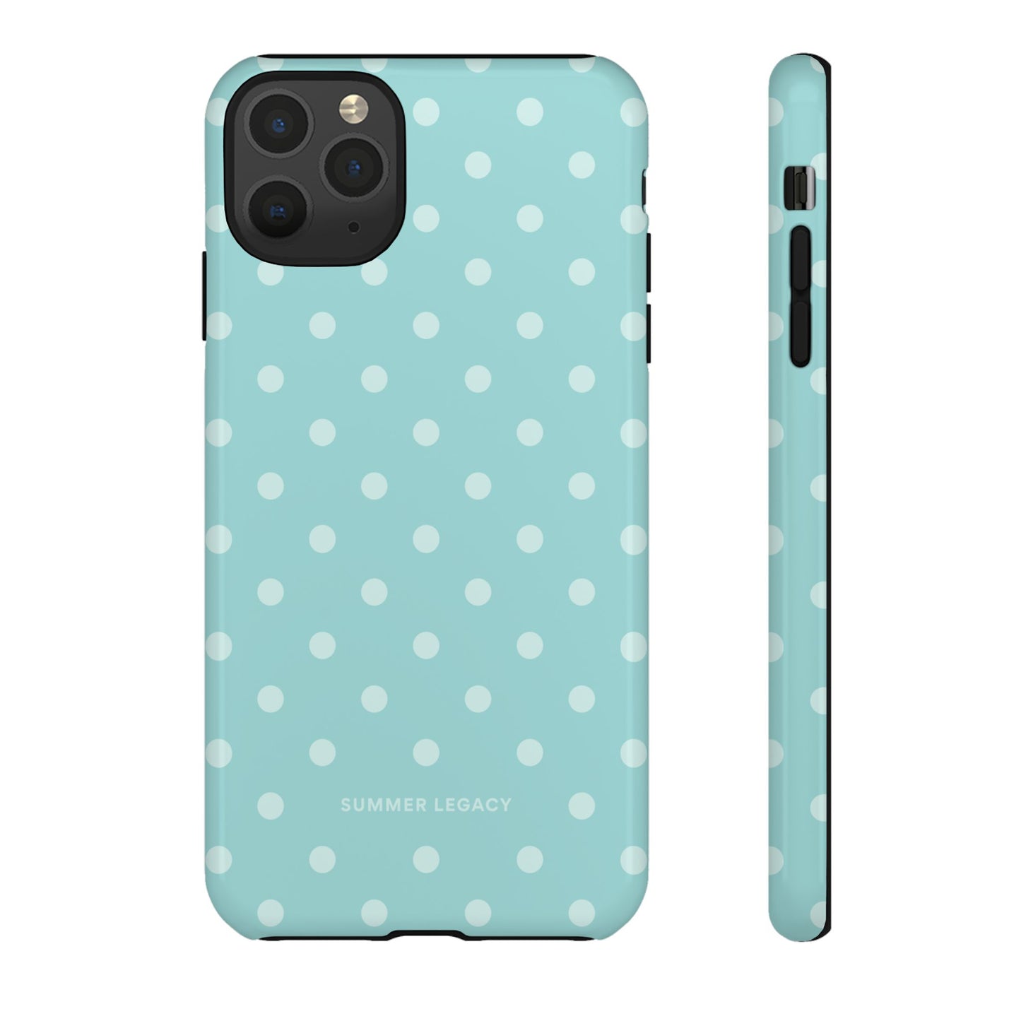 Teal Polka Dot iPhone Case