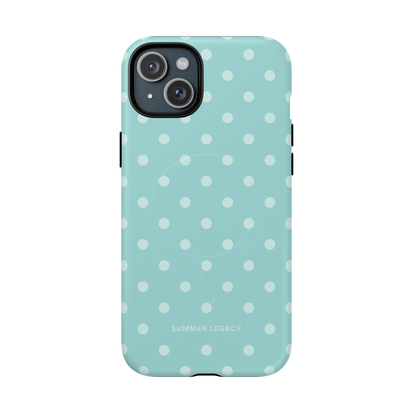 Teal Polka Dot MagSafe Case
