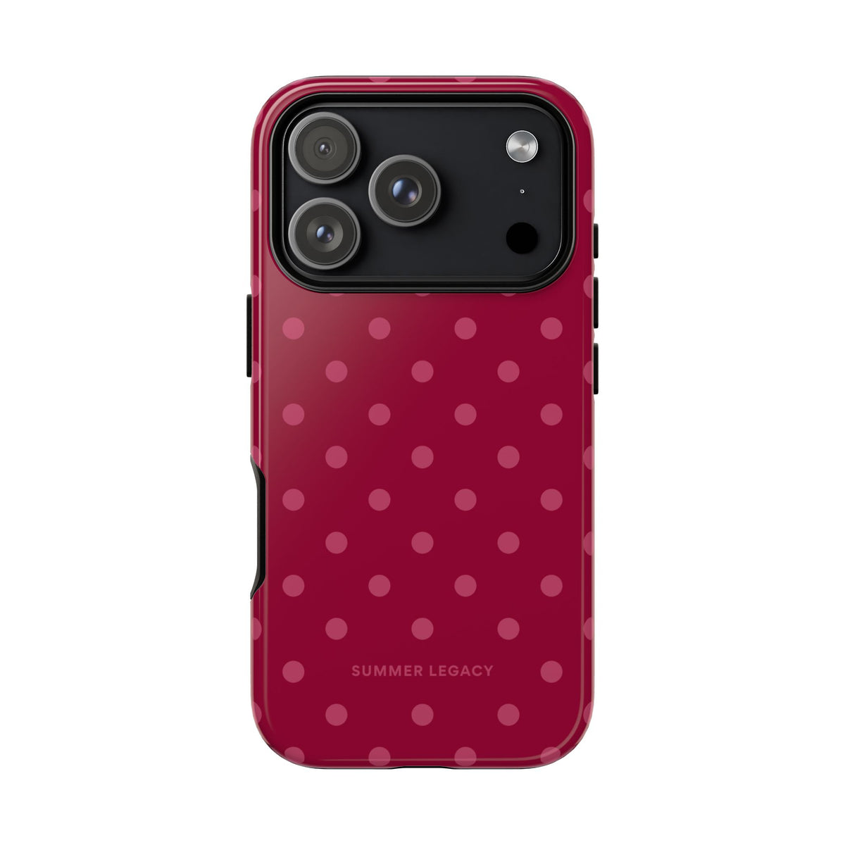 Berry Polka Dot iPhone Case