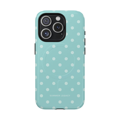 Teal Polka Dot MagSafe Case