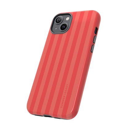 Coral Stripe iPhone Case