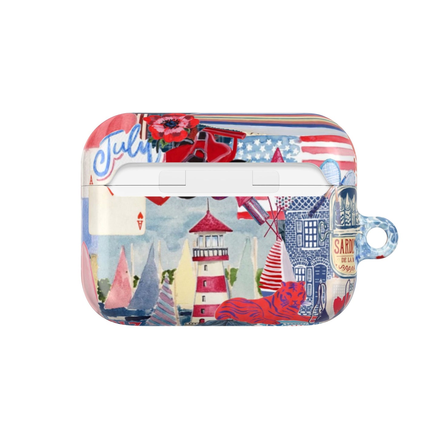 Red, White & Blue AirPod Case