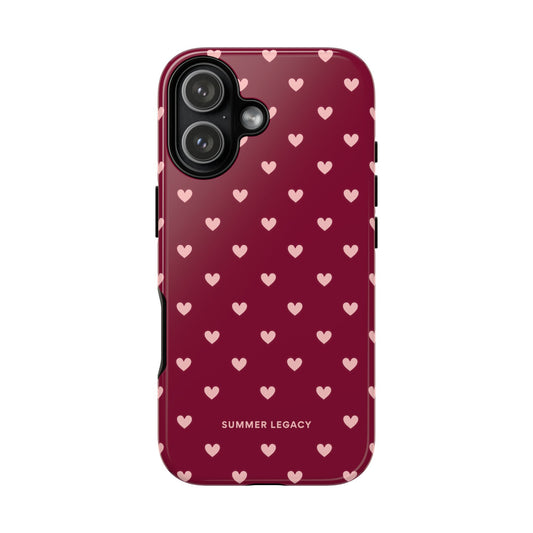 Berry Hearts iPhone Case