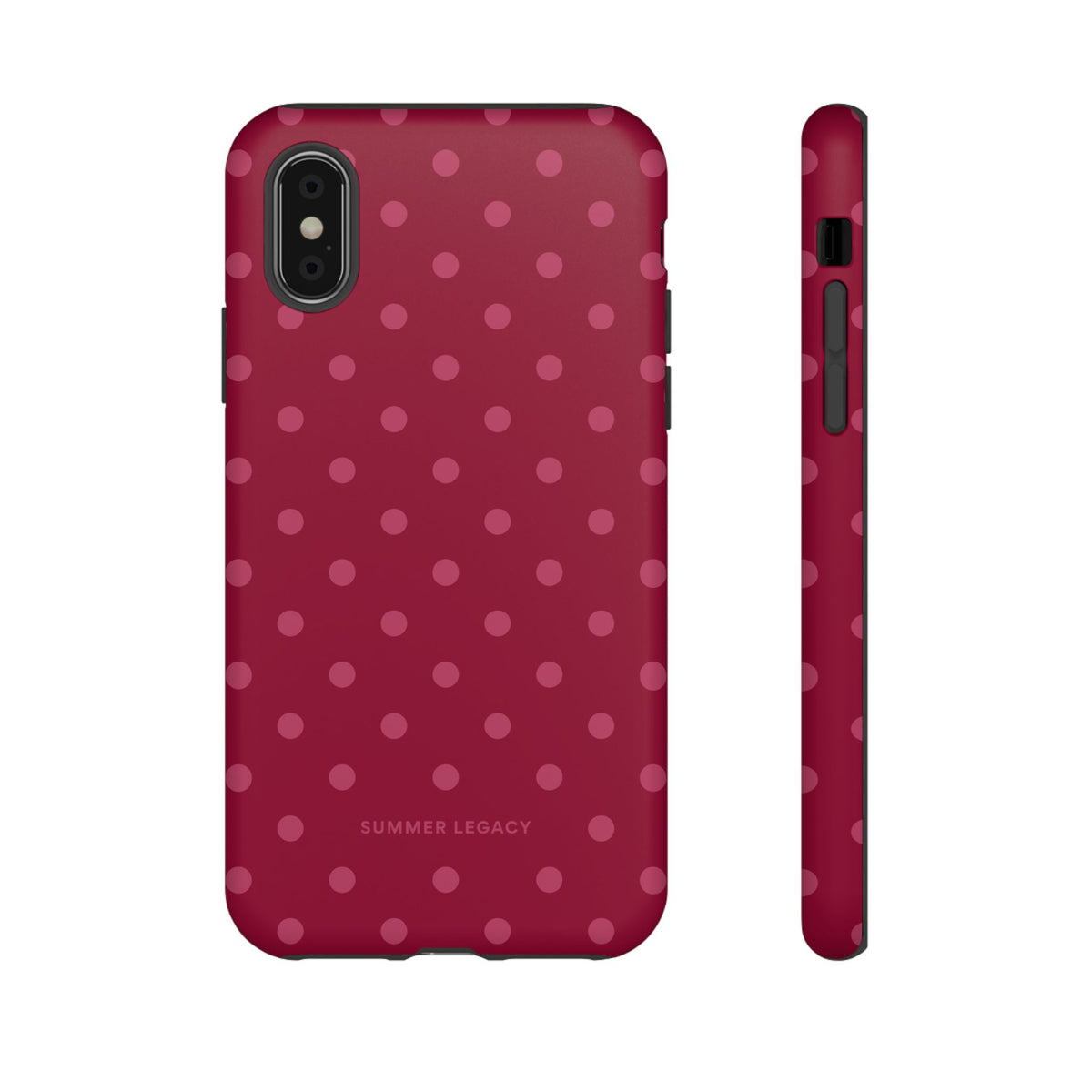Berry Polka Dot iPhone Case