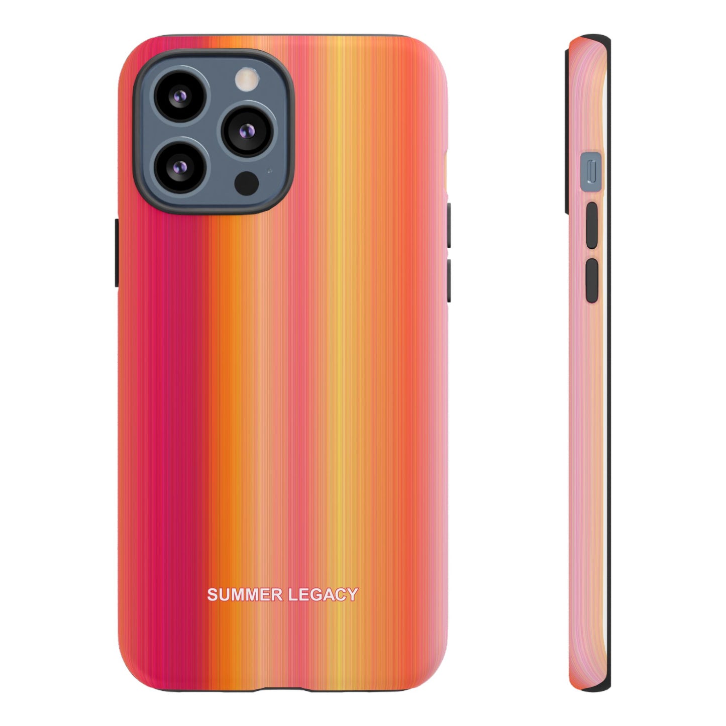 Amber Glow Ombre Stripe iPhone Case