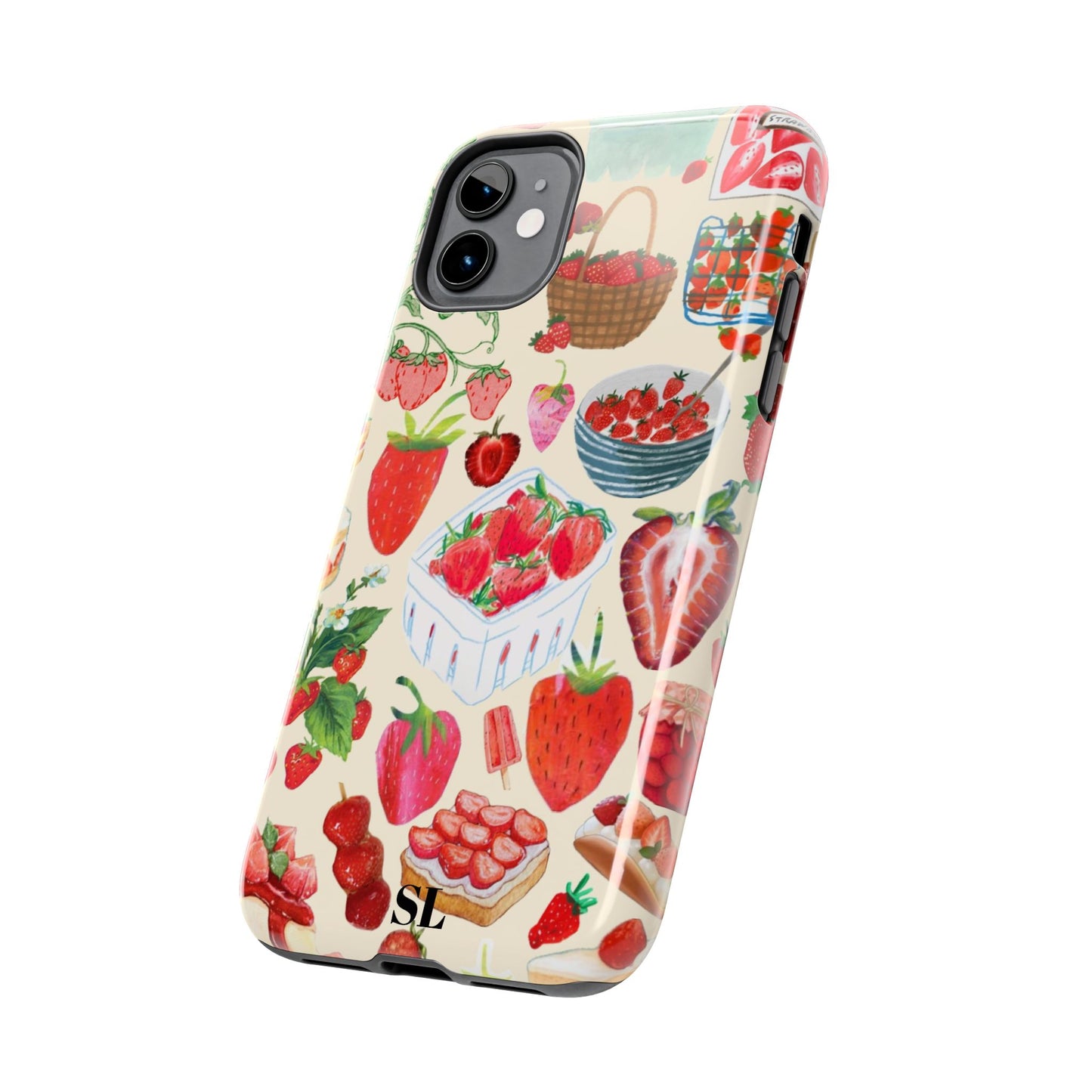 Strawberry Collage iPhone Case