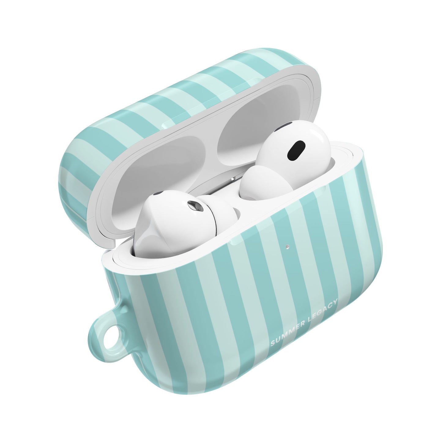 Teal Stripe AirPod Case