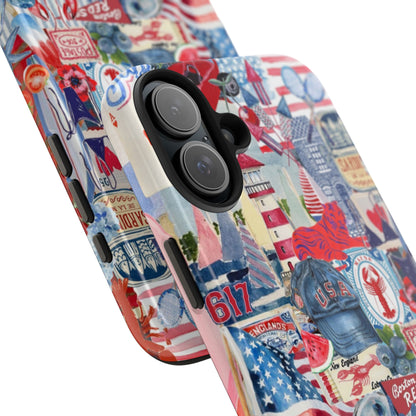Red, White & Blue iPhone Case
