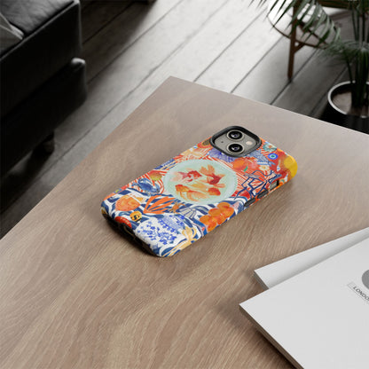 Navy Goldfish Bowl iPhone Case