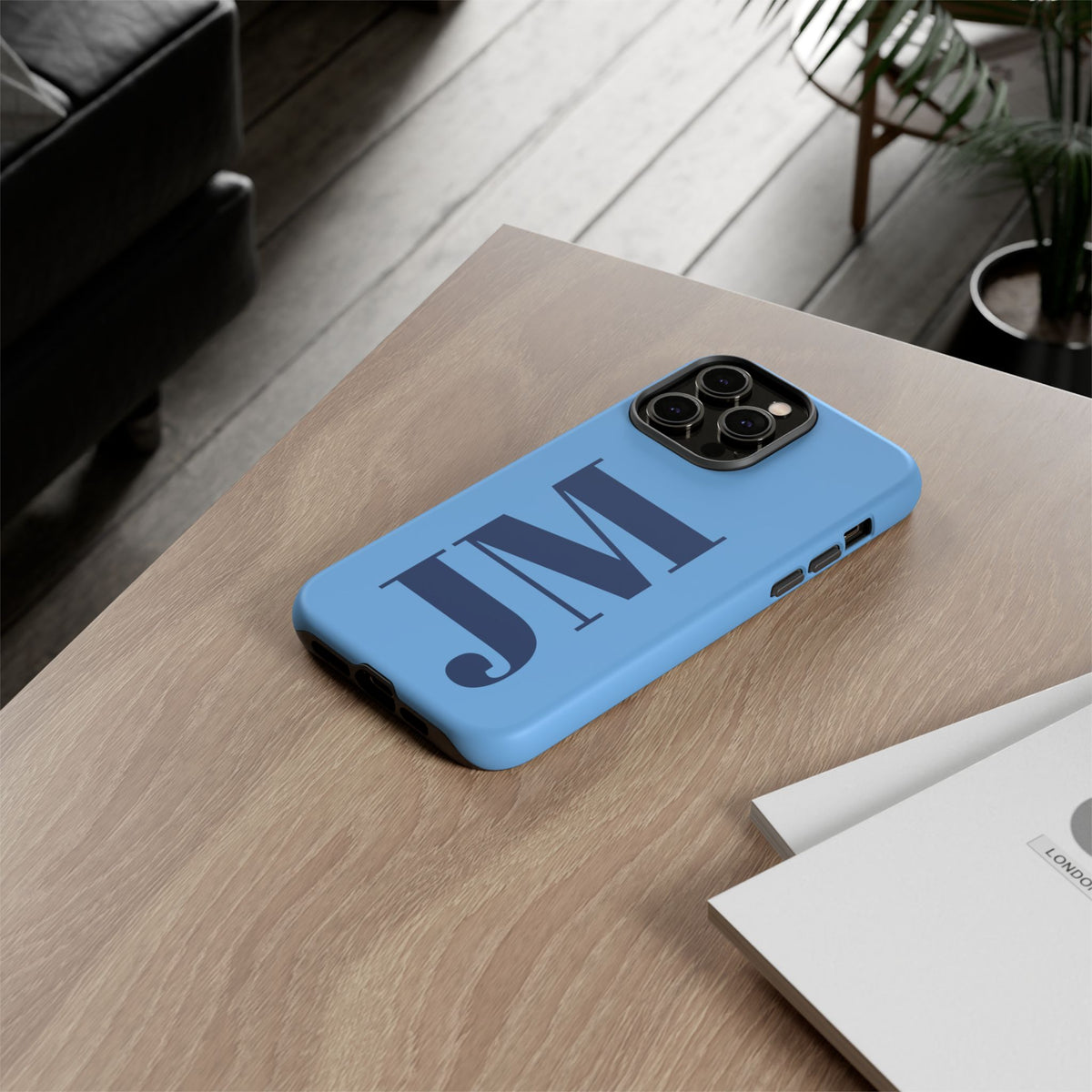 Lagoon Custom Initial iPhone Case