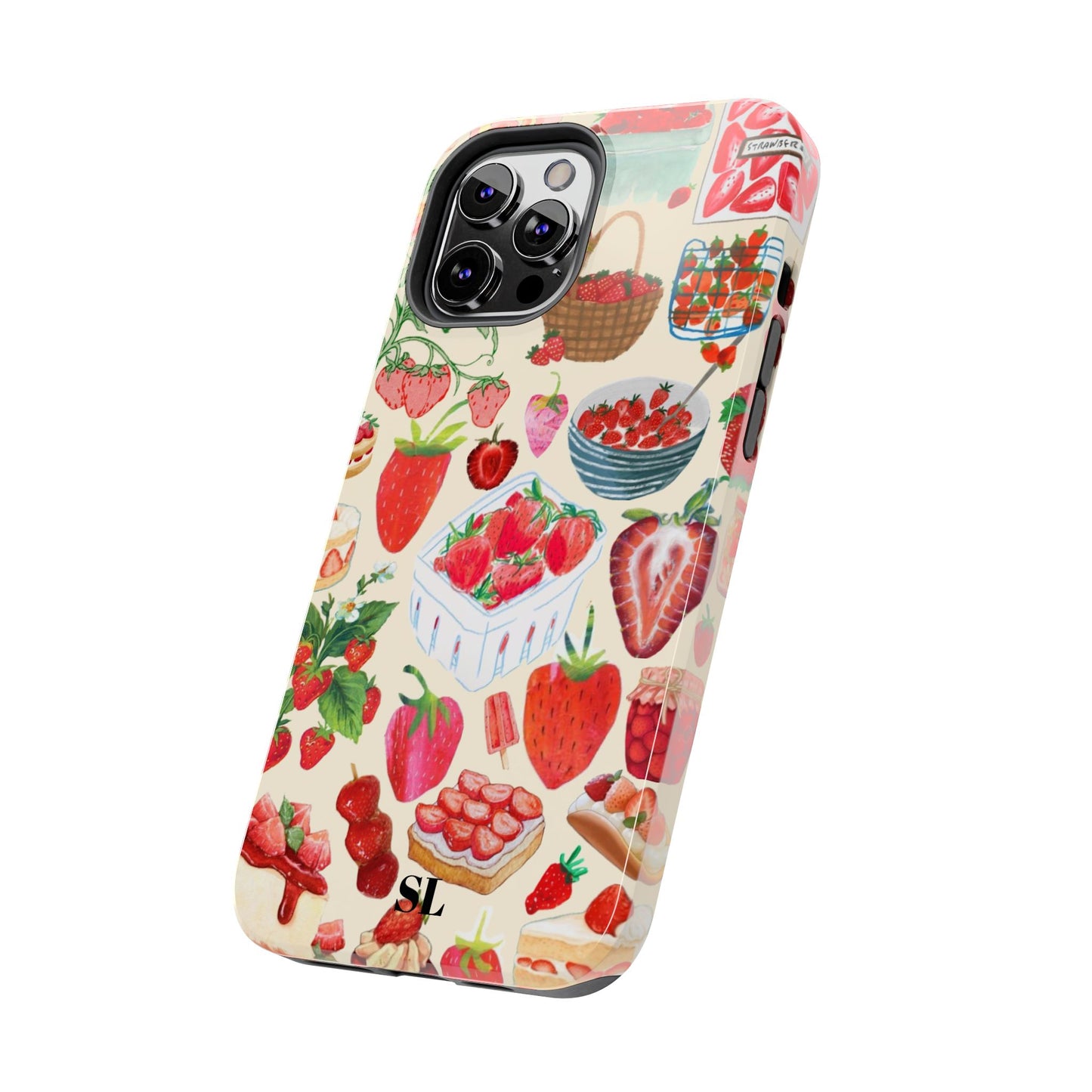 Strawberry Collage iPhone Case