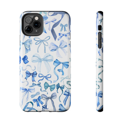 Blue Bows iPhone Case