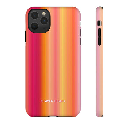 Amber Glow Ombre Stripe iPhone Case