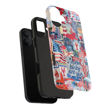 Red, White & Blue iPhone Case