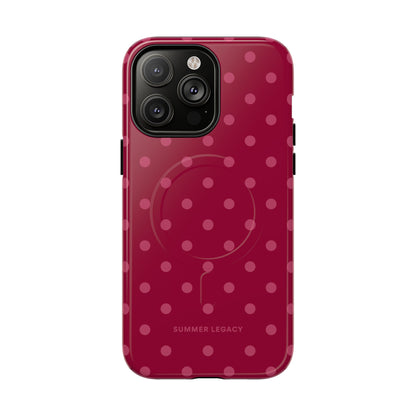 Berry Polka Dot MagSafe Case