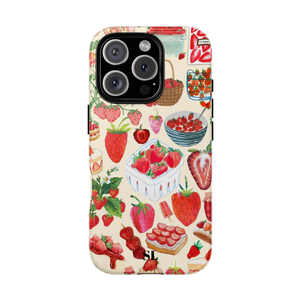 Strawberry Collage iPhone Case