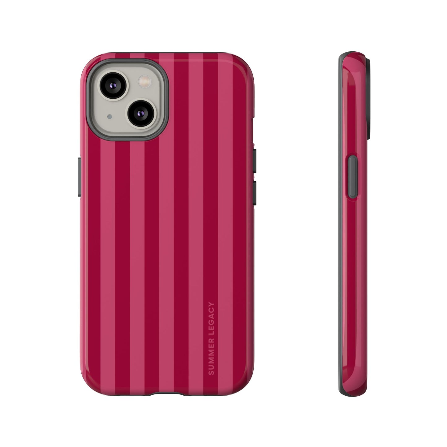 Berry Stripe iPhone Case