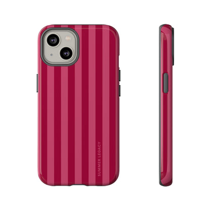 Berry Stripe iPhone Case