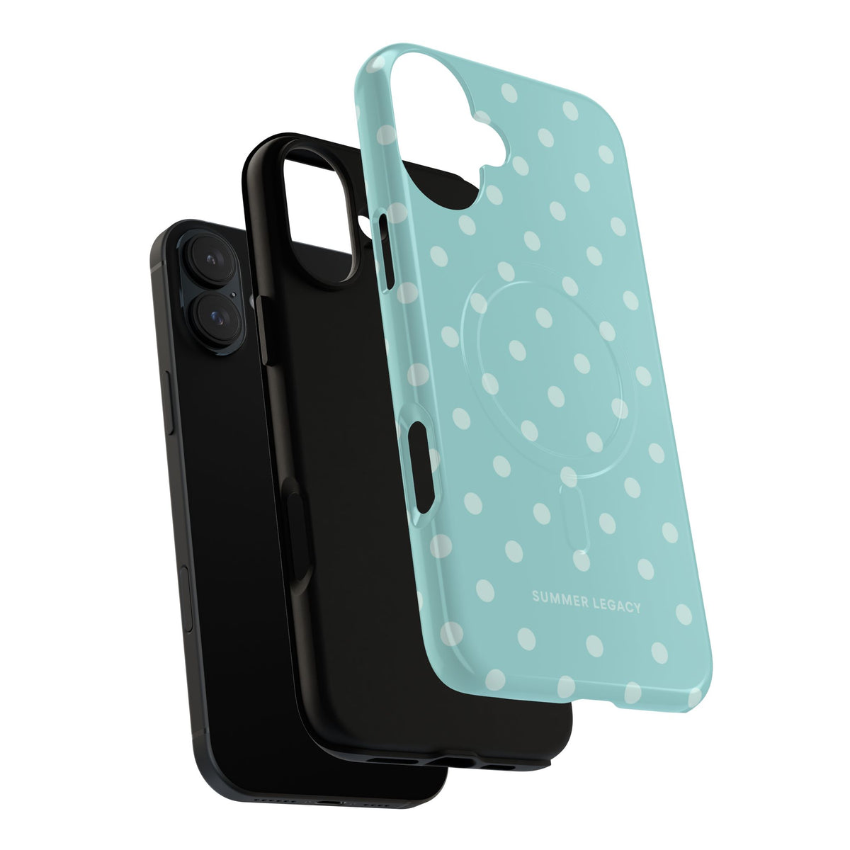 Teal Polka Dot MagSafe Case