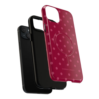 Berry Polka Dot MagSafe Case