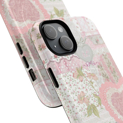 Blushing Floral Patchwork MagSafe Case
