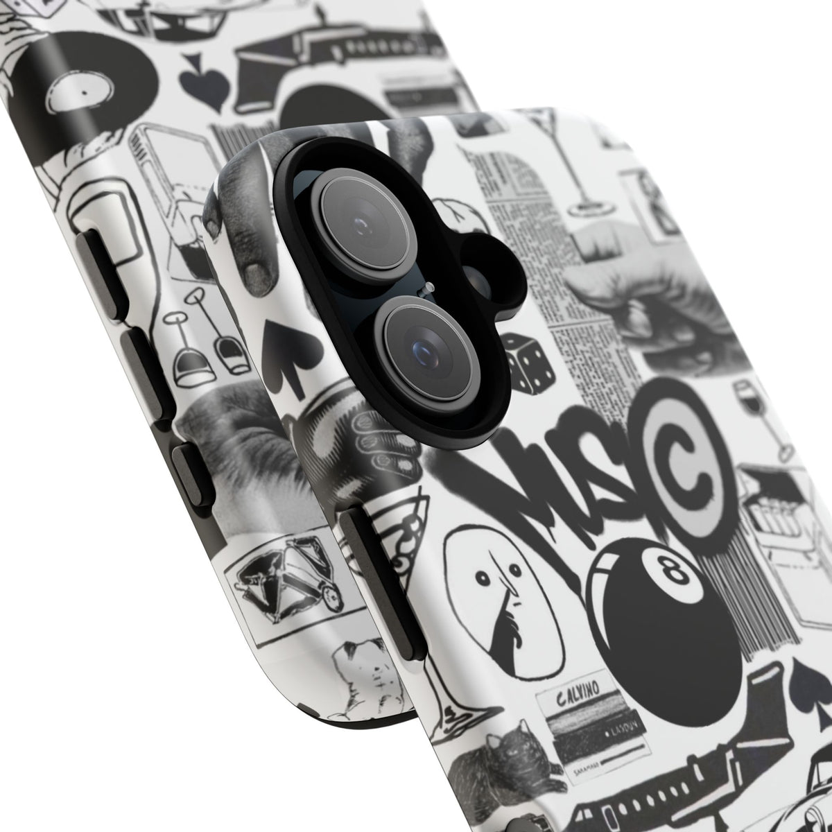 Black and White iPhone Case