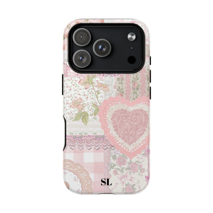 Blushing Floral Patchwork MagSafe Case