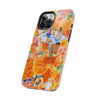 Orange Goldfish Collage iPhone Case