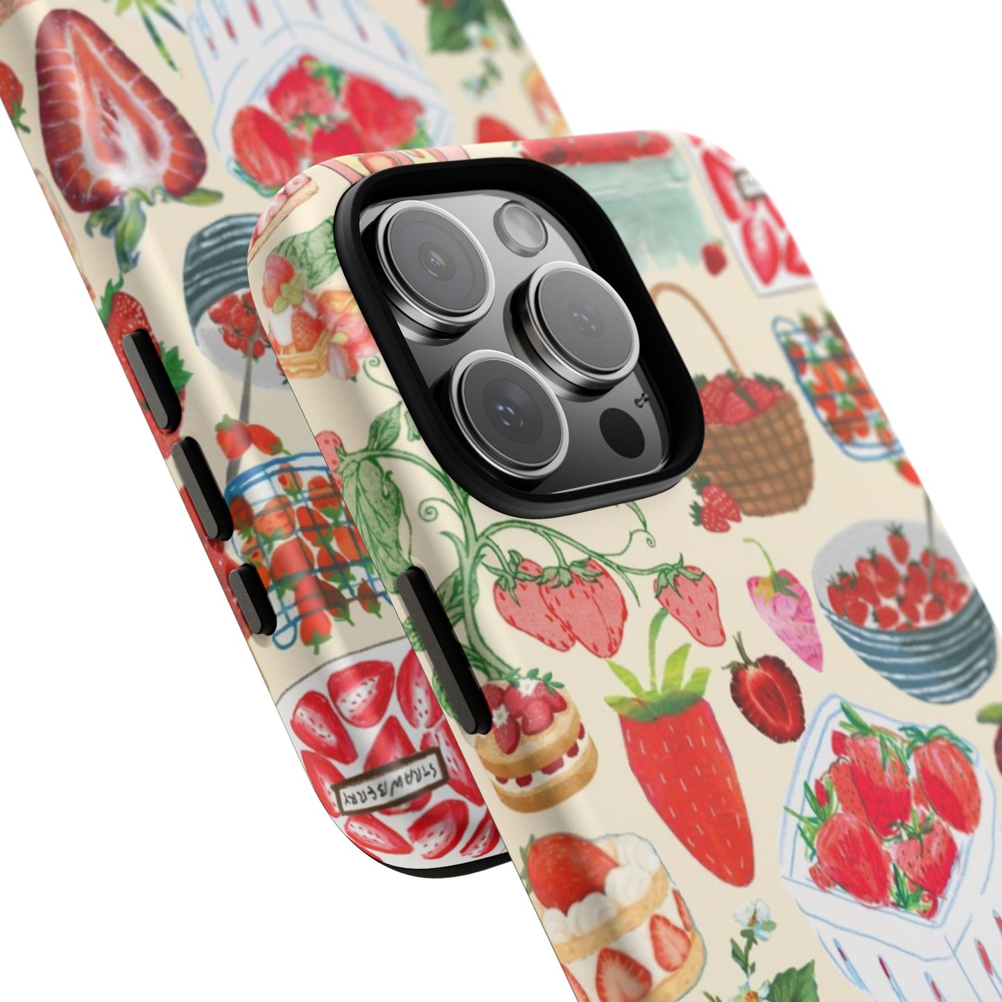Strawberry Collage iPhone Case