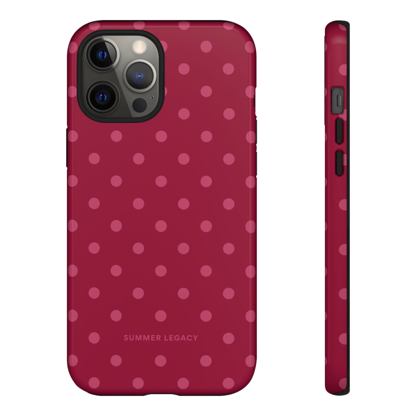 Berry Polka Dot iPhone Case