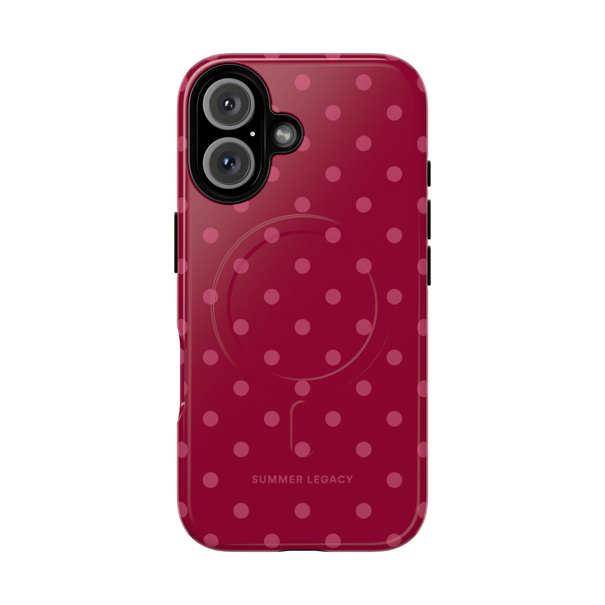 Berry Polka Dot MagSafe Case