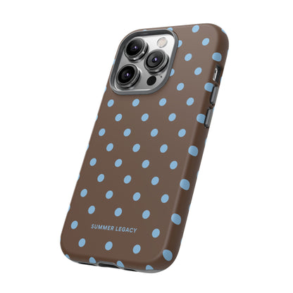 Mocha Polka Dot iPhone Case
