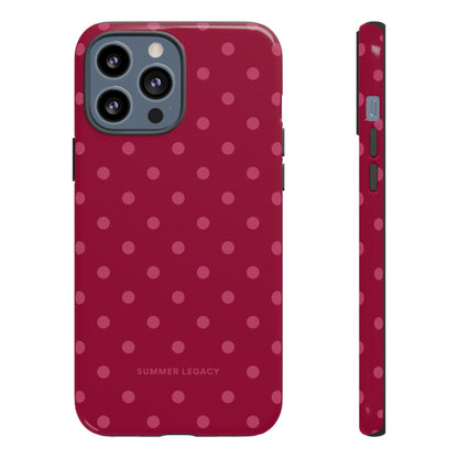 Berry Polka Dot iPhone Case