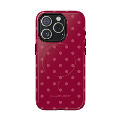 Berry Polka Dot MagSafe Case