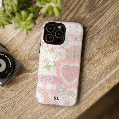 Blushing Floral Patchwork iPhone Case