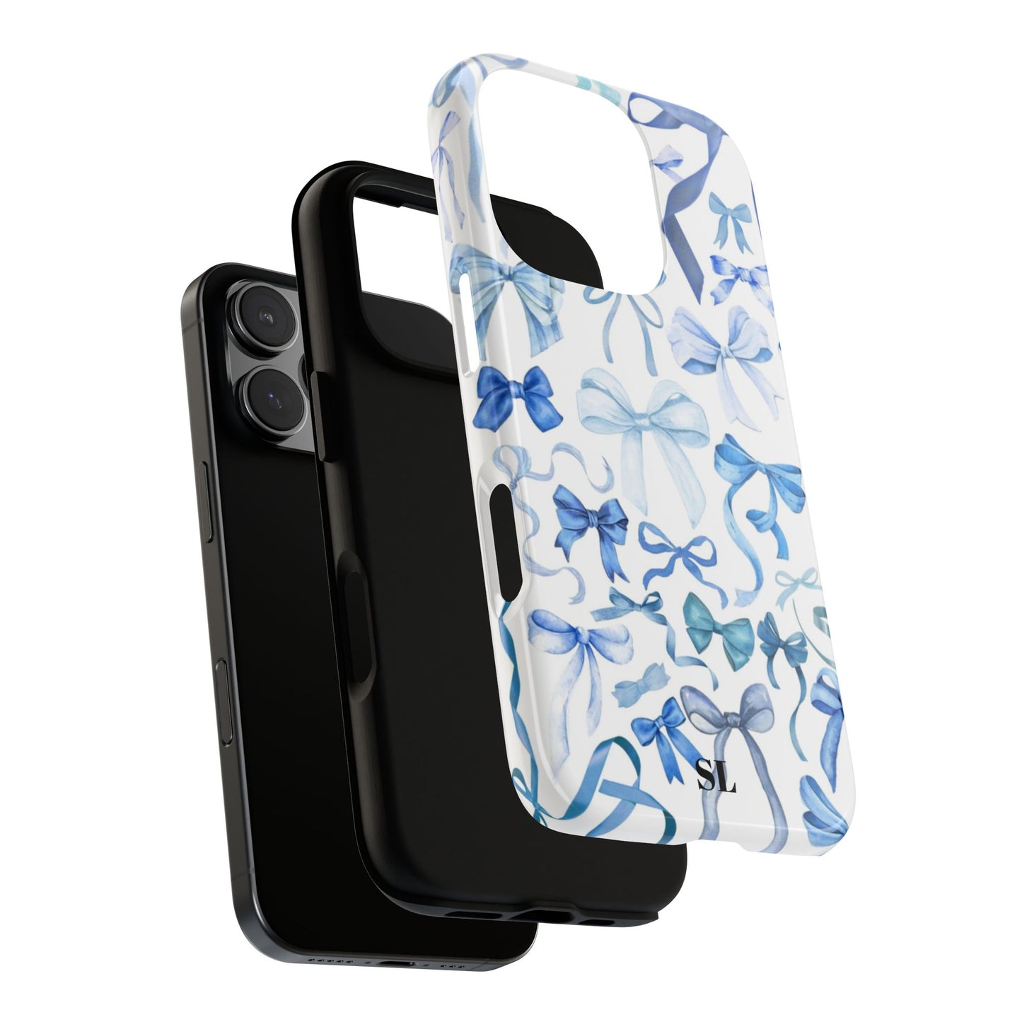 Blue Bows iPhone Case