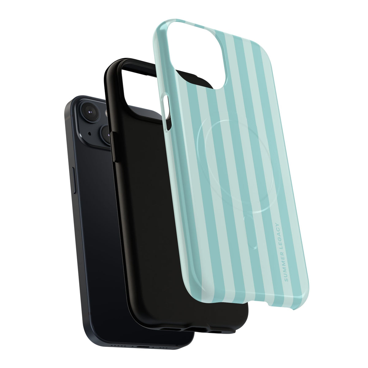 Teal Stripe MagSafe Case