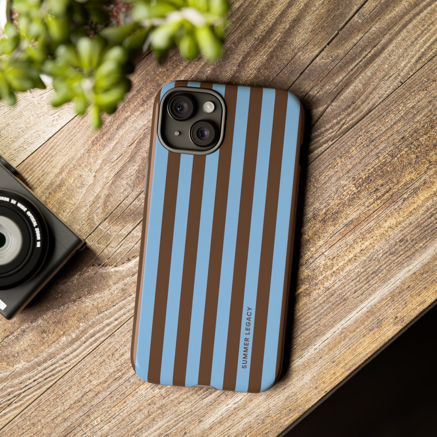 Mocha Stripe iPhone Case