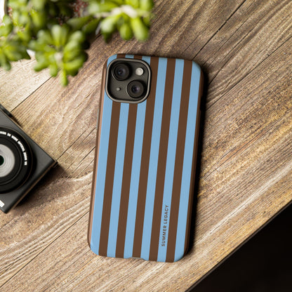 Mocha Stripe iPhone Case