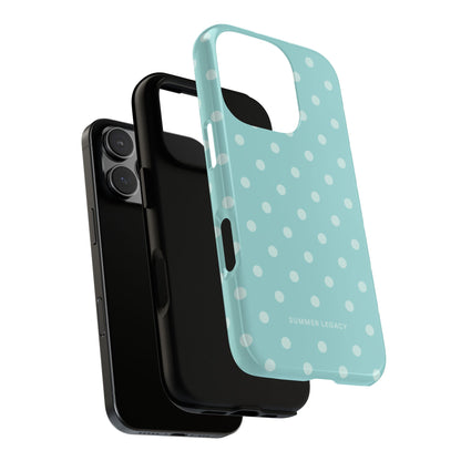 Teal Polka Dot iPhone Case