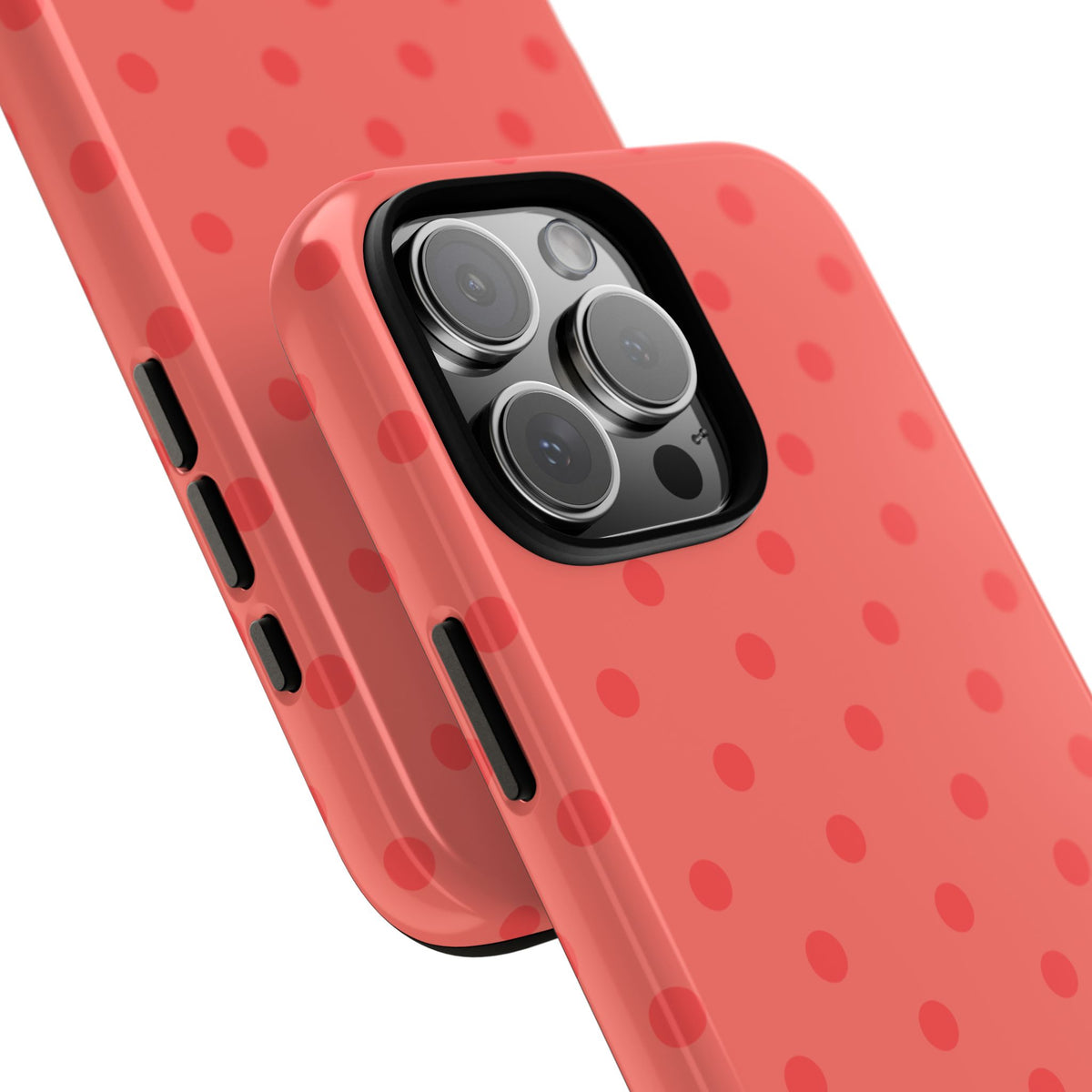 Coral Polka Dot iPhone Case